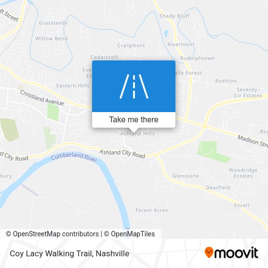 Mapa de Coy Lacy Walking Trail