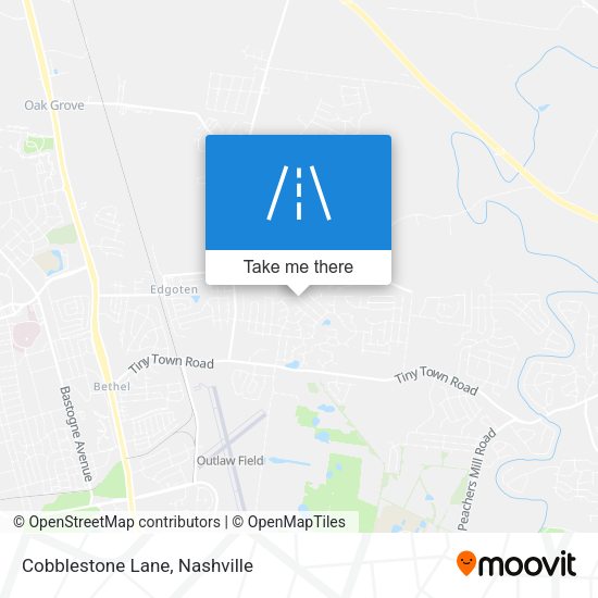 Cobblestone Lane map