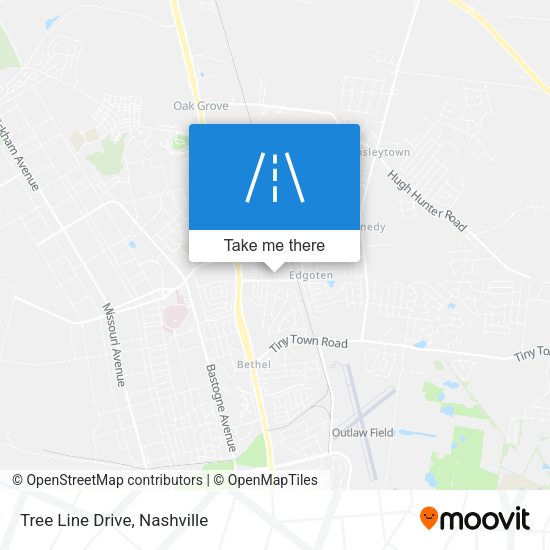 Tree Line Drive map