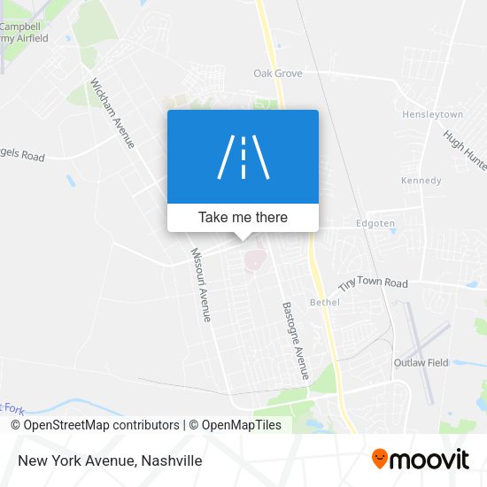 Mapa de New York Avenue