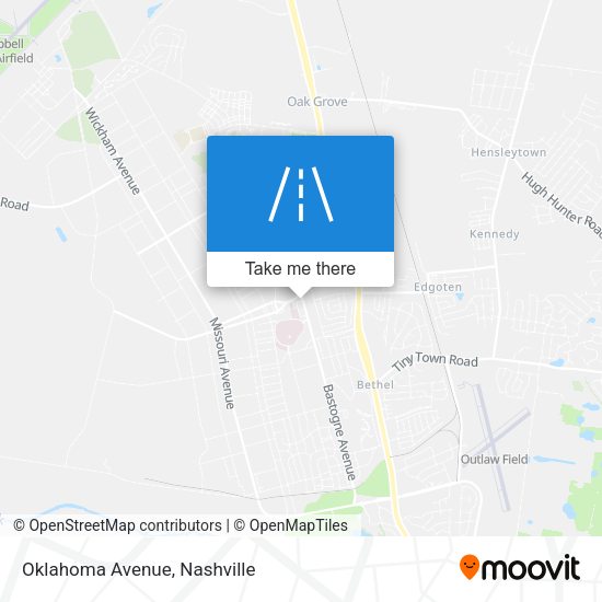 Mapa de Oklahoma Avenue