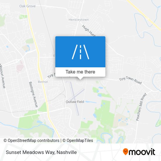 Sunset Meadows Way map
