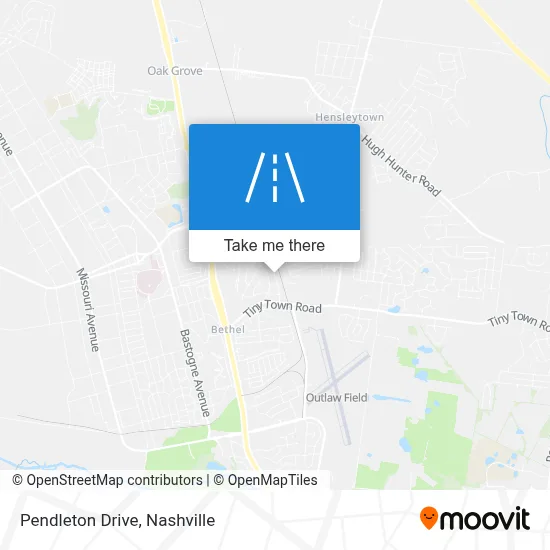 Pendleton Drive map