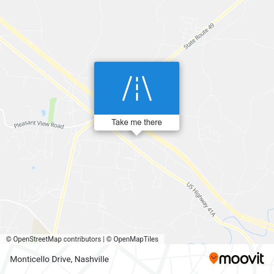 Mapa de Monticello Drive