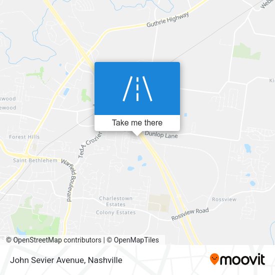 John Sevier Avenue map