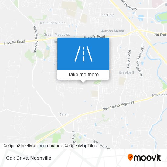 Mapa de Oak Drive