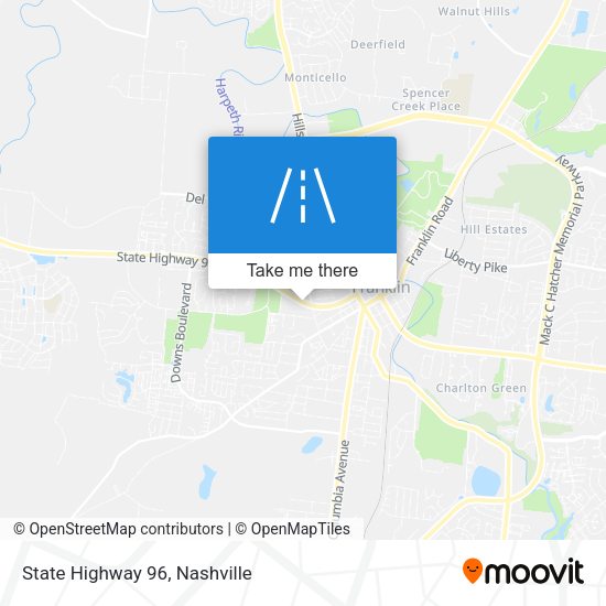 State Highway 96 map