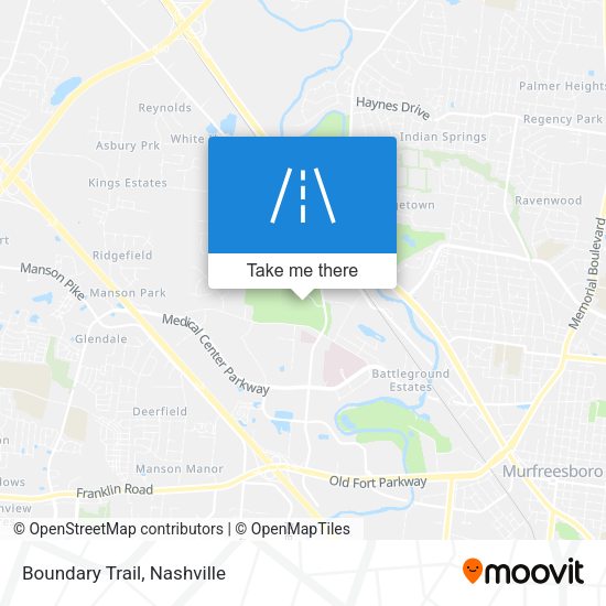 Mapa de Boundary Trail