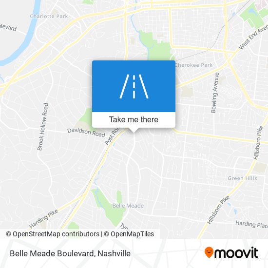 Belle Meade Boulevard map