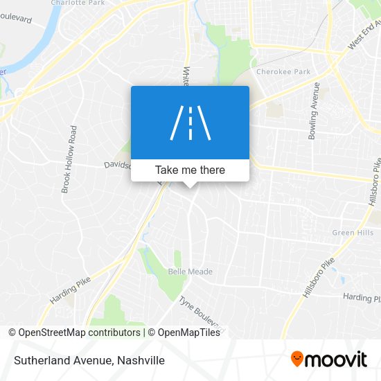 Sutherland Avenue map