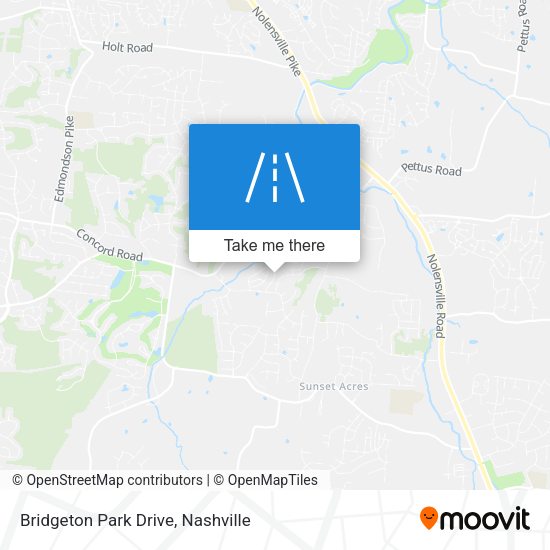 Mapa de Bridgeton Park Drive