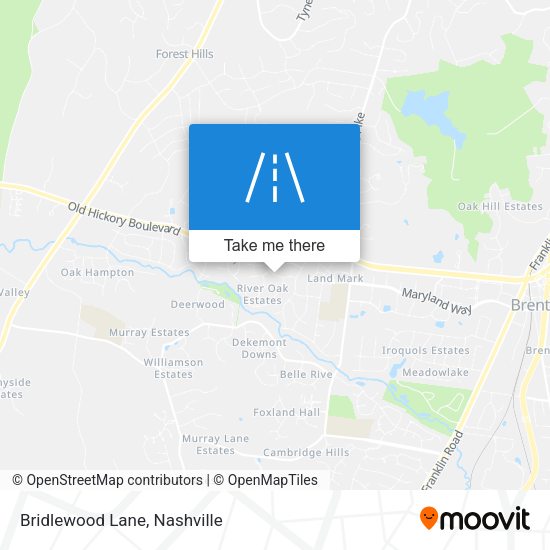 Mapa de Bridlewood Lane