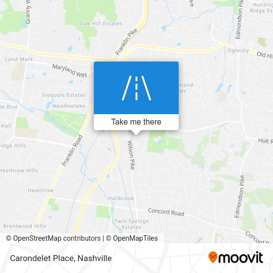 Mapa de Carondelet Place