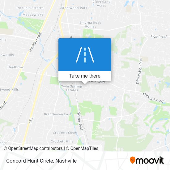 Concord Hunt Circle map