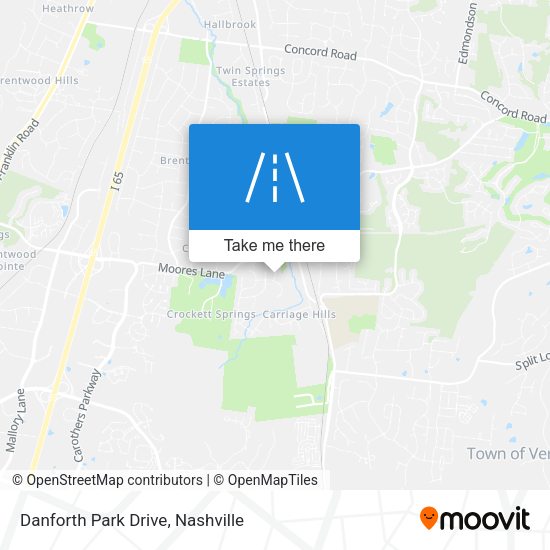 Danforth Park Drive map
