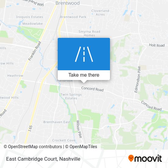 East Cambridge Court map