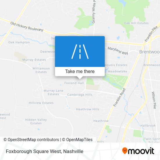 Foxborough Square West map