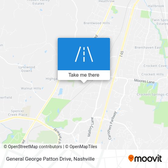 General George Patton Drive map