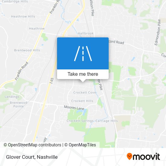 Mapa de Glover Court