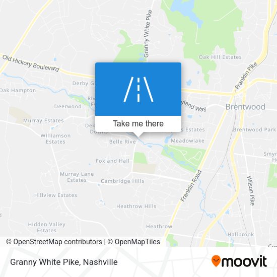 Mapa de Granny White Pike