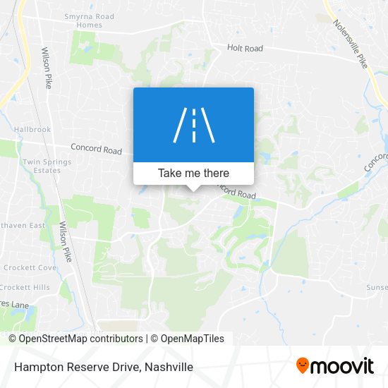 Mapa de Hampton Reserve Drive