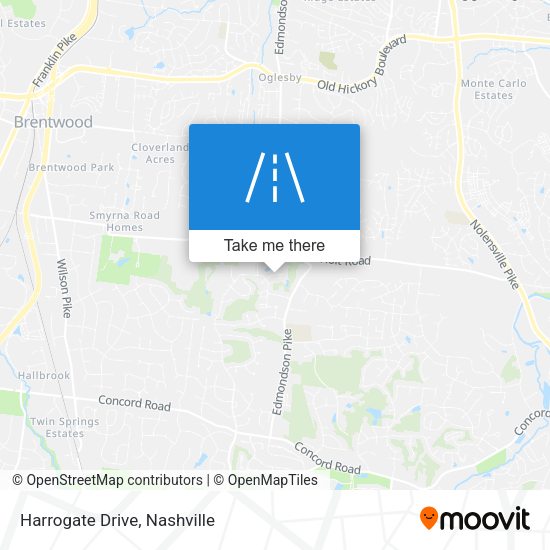 Harrogate Drive map