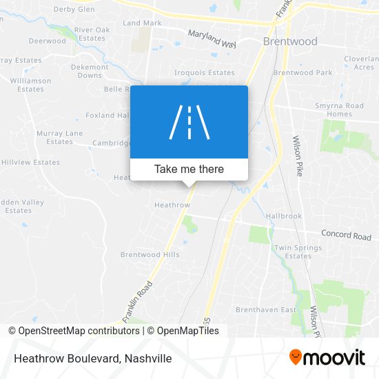 Mapa de Heathrow Boulevard