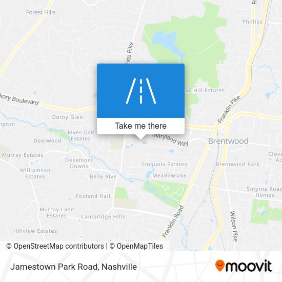 Mapa de Jamestown Park Road