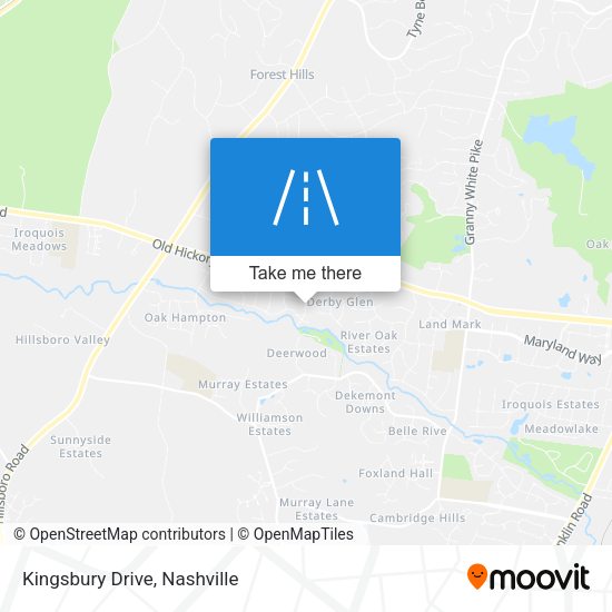 Mapa de Kingsbury Drive
