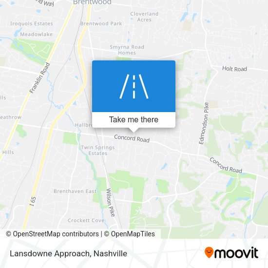 Lansdowne Approach map
