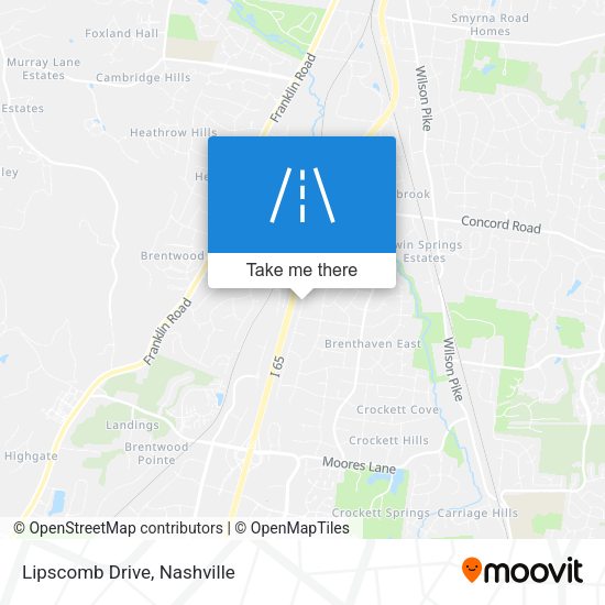 Mapa de Lipscomb Drive