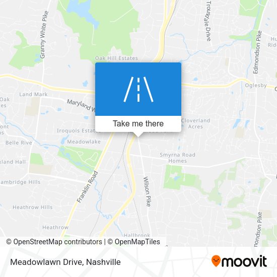 Mapa de Meadowlawn Drive