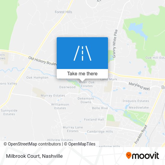 Mapa de Milbrook Court