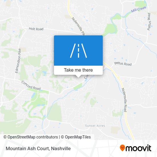 Mountain Ash Court map
