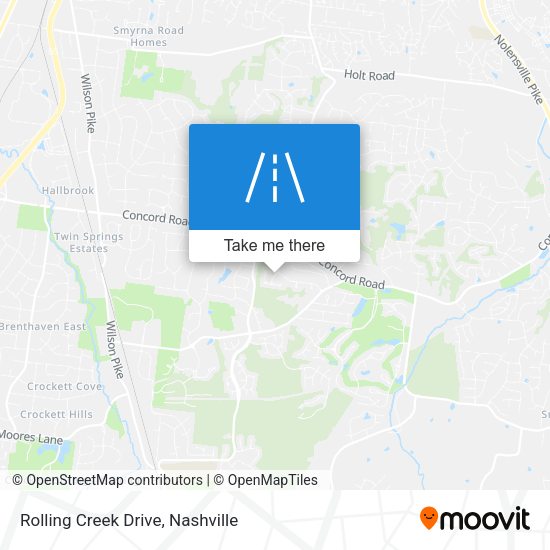 Mapa de Rolling Creek Drive