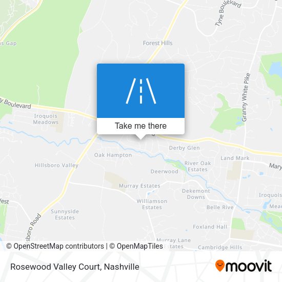 Mapa de Rosewood Valley Court