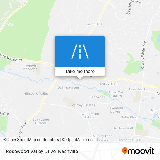Rosewood Valley Drive map