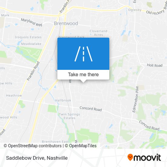 Mapa de Saddlebow Drive