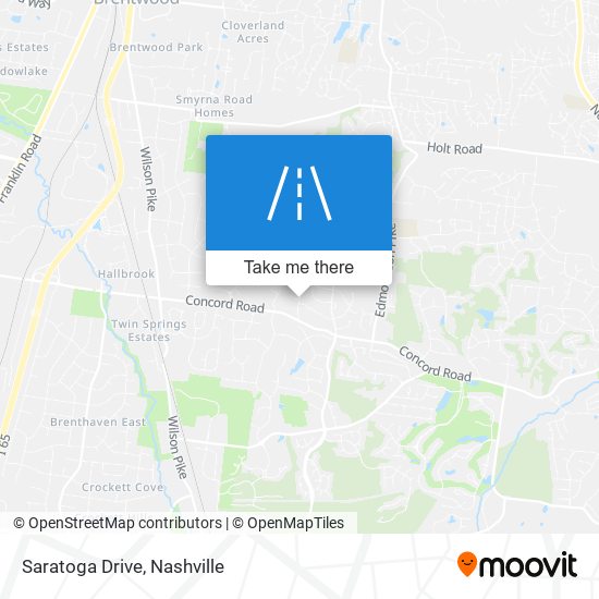 Saratoga Drive map