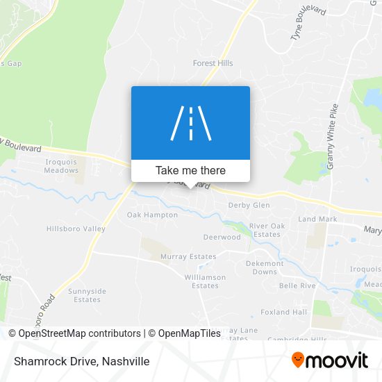 Mapa de Shamrock Drive