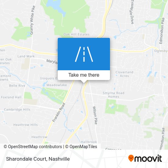 Mapa de Sharondale Court