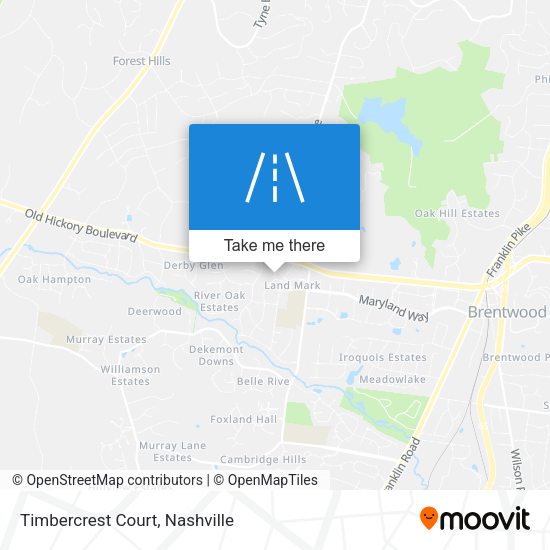 Timbercrest Court map