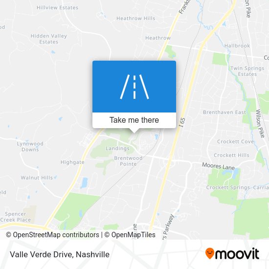 Mapa de Valle Verde Drive