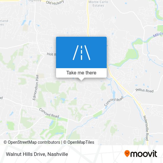 Mapa de Walnut Hills Drive