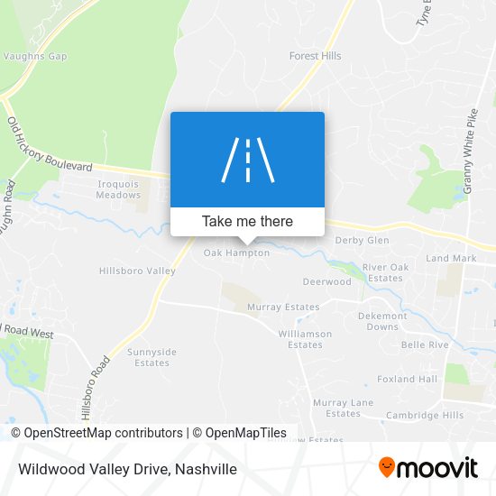 Wildwood Valley Drive map