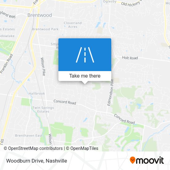Mapa de Woodburn Drive
