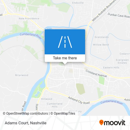 Mapa de Adams Court