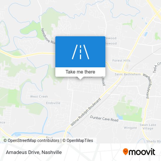 Mapa de Amadeus Drive