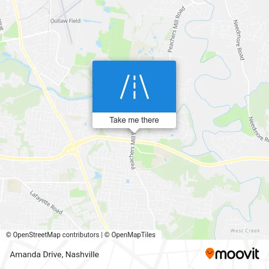 Amanda Drive map