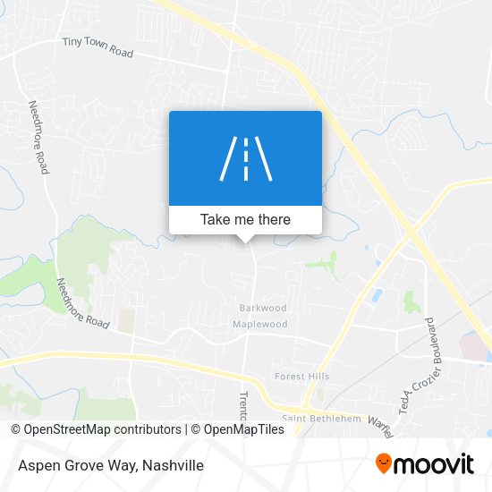 Mapa de Aspen Grove Way